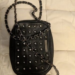 Rampage crossbody black studded purse